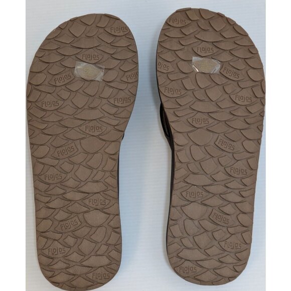 NWoT Flojos' Mens Flip-Flop Sandals Slip On Pool Non Slip Thongs Sz 10 $50 5C192 - Picture 2 of 2